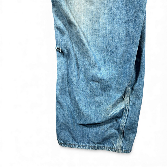 Vintage OshKosh BGosh Overalls Mens 34x30 Blue Denim Vestbak Sanforized USA 60s - Picture 8 of 15